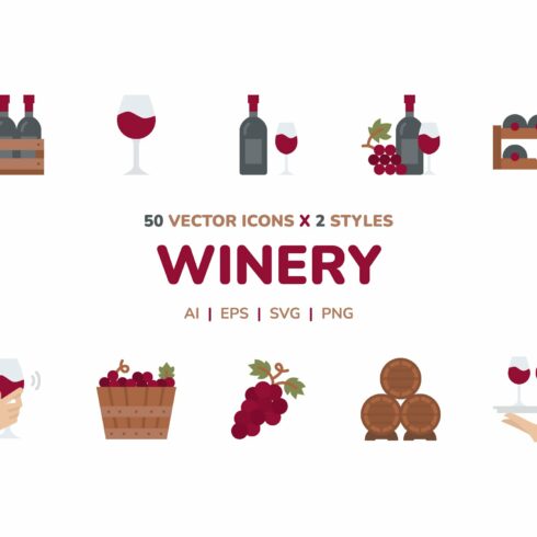 Winery Icon Pack cover image.