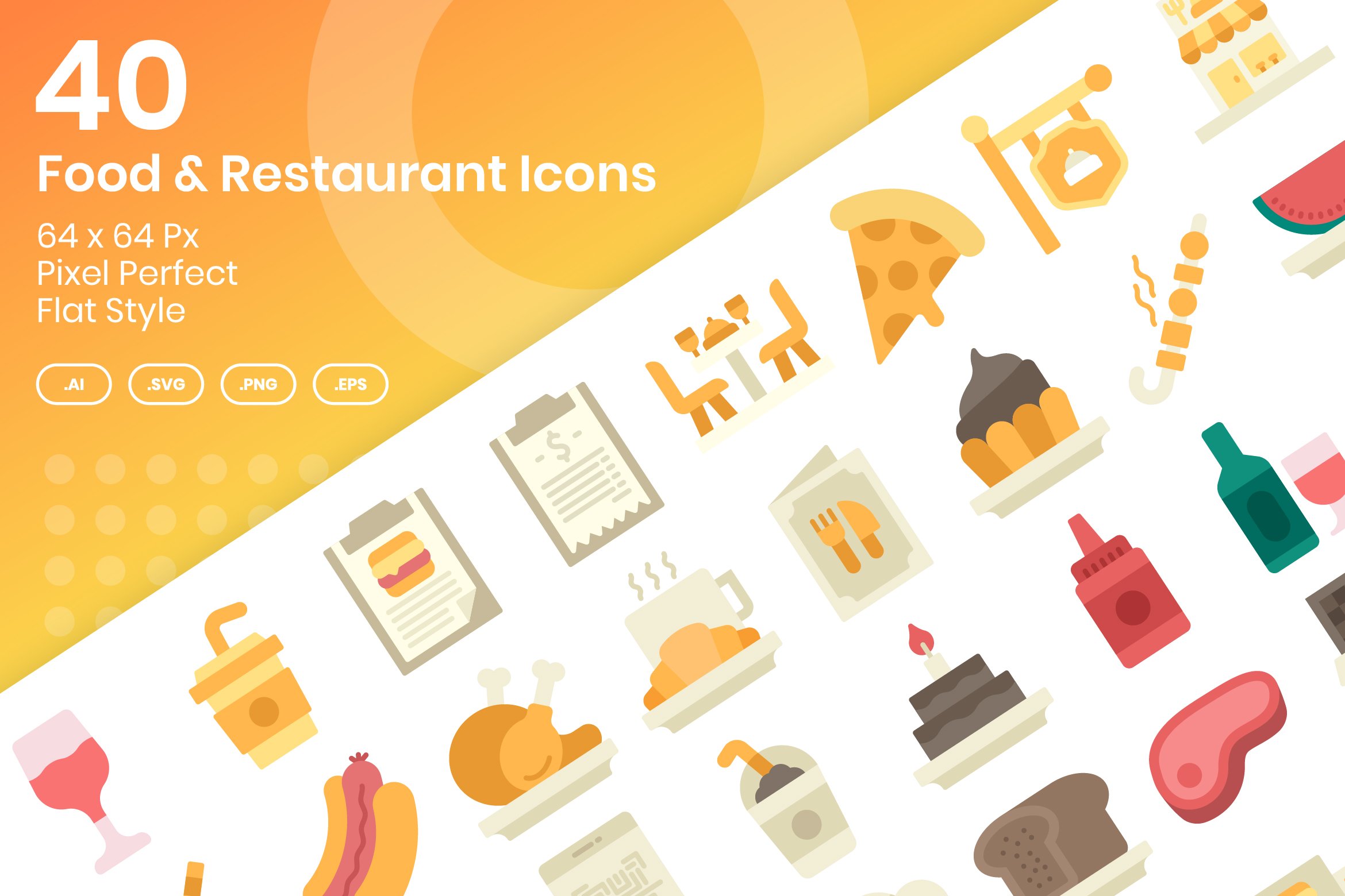40 Food & Restaurant - Flat cover image.