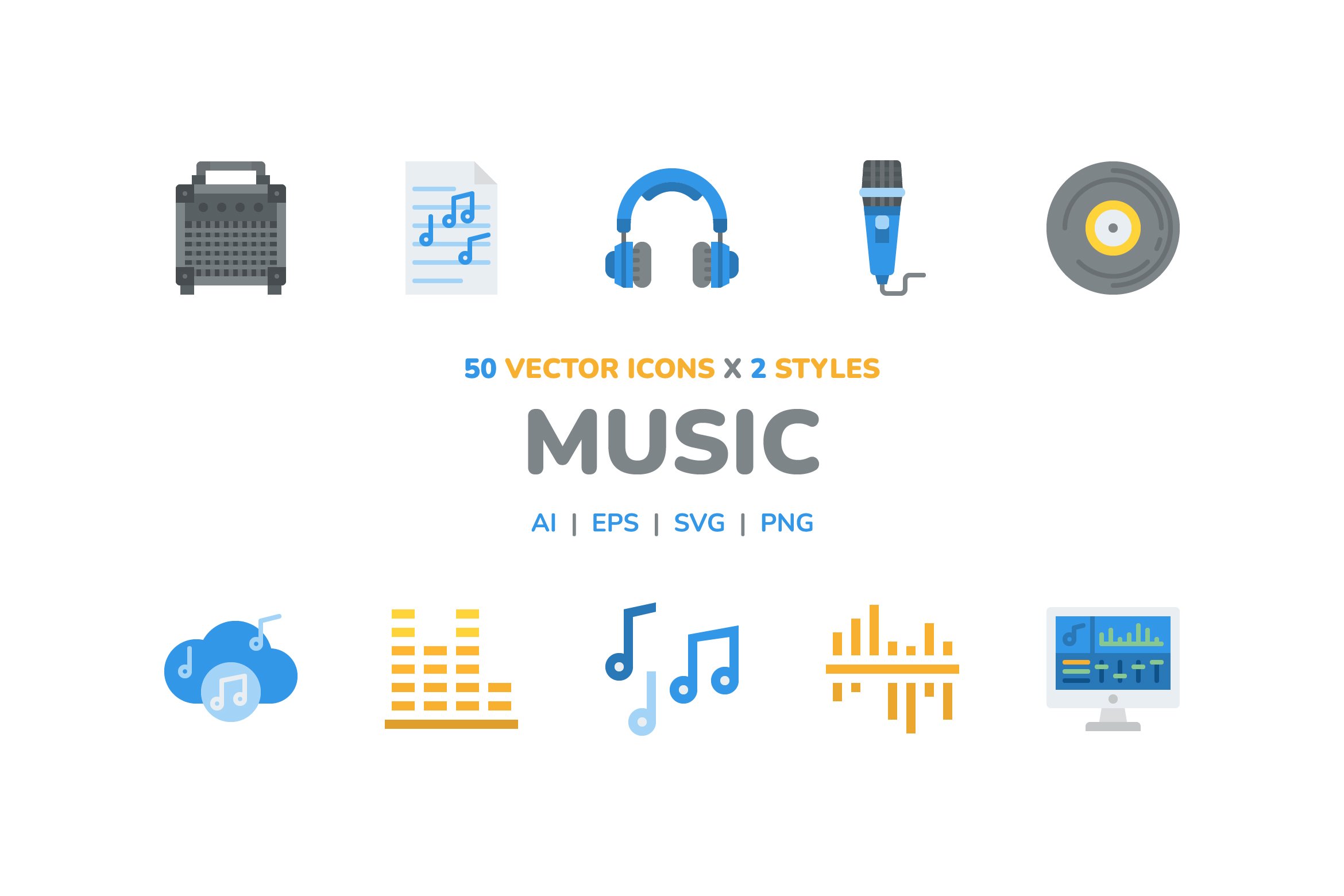 Music Icon Pack cover image.