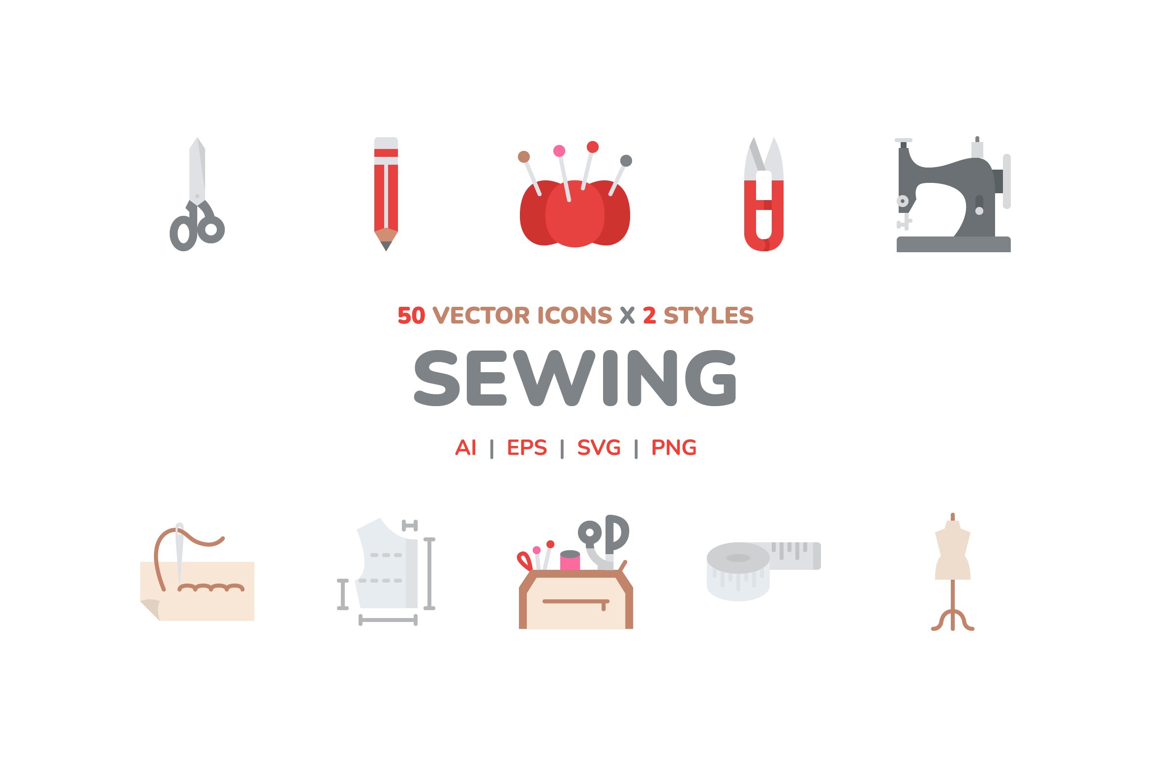 Sewing Icon Pack cover image.
