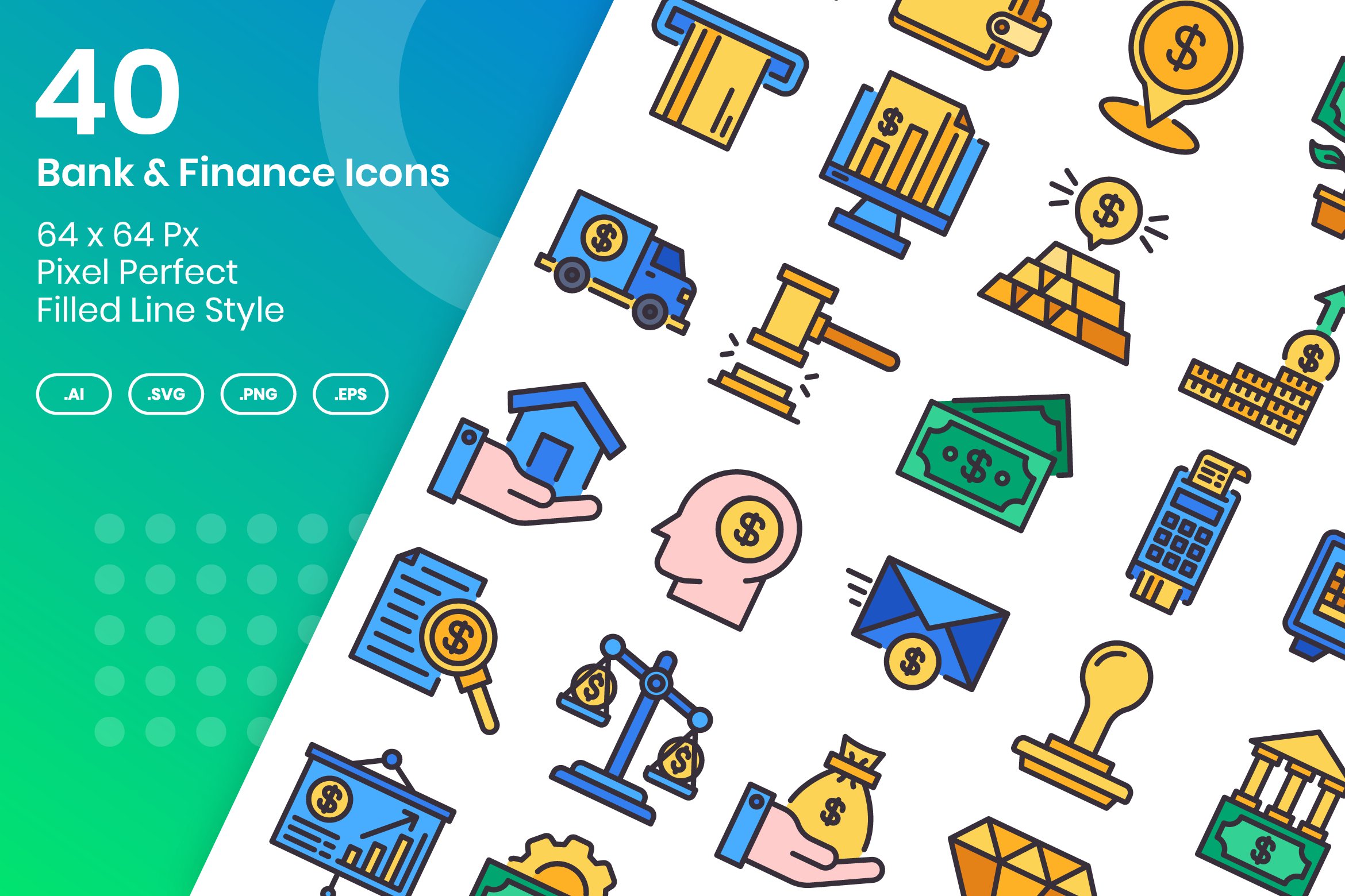 40 Bank & Finance - Filled Line cover image.