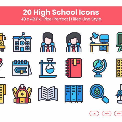 20 High School - Filled Line cover image.