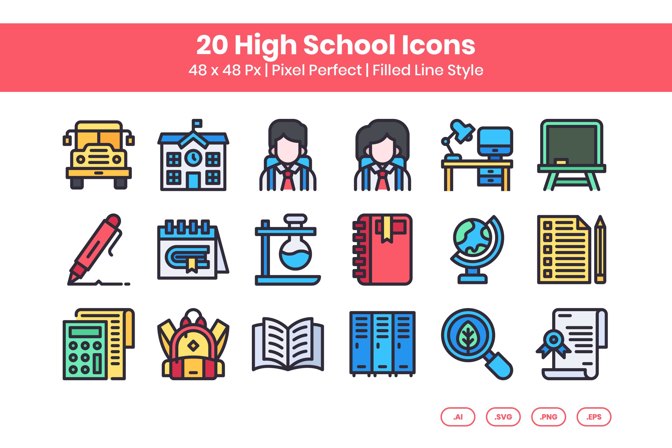 20 High School - Filled Line cover image.