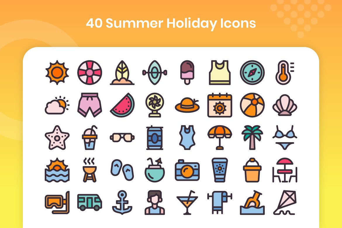 40 Summer Holiday - Filled Line preview image.