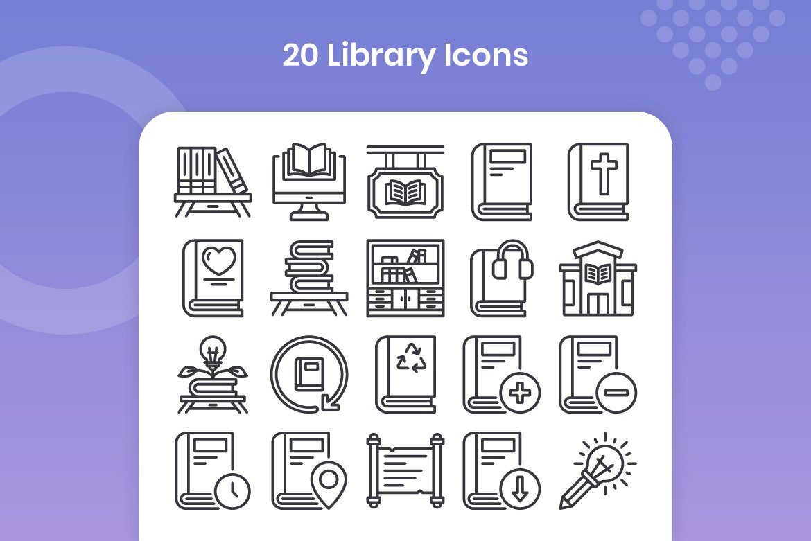 20 Library - Line preview image.