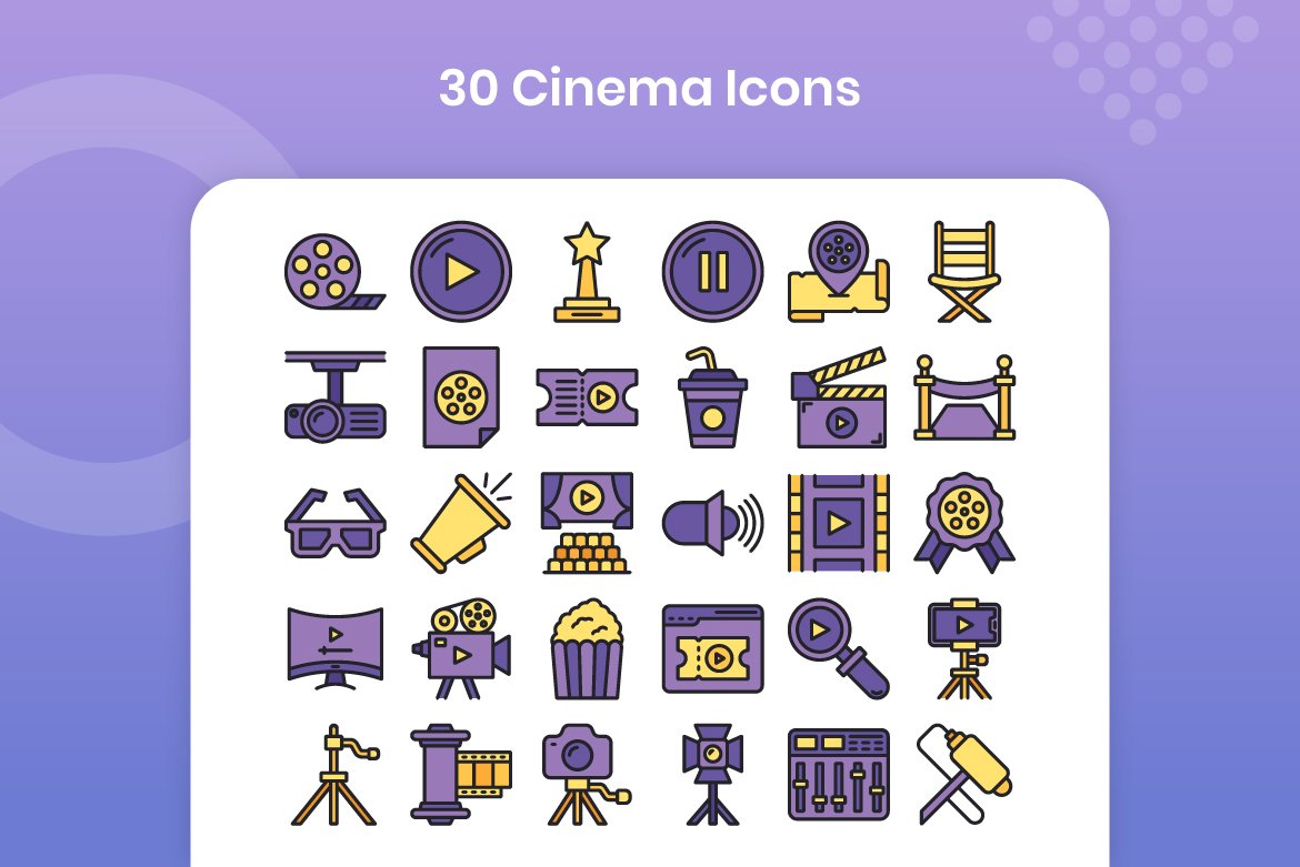 30 Cinema - Filled Line preview image.