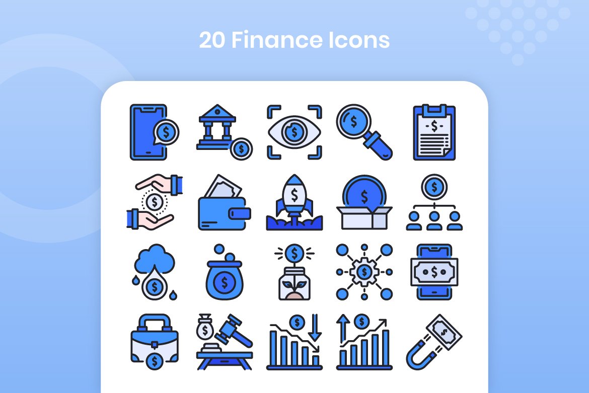 20 Finance - Filled Line preview image.