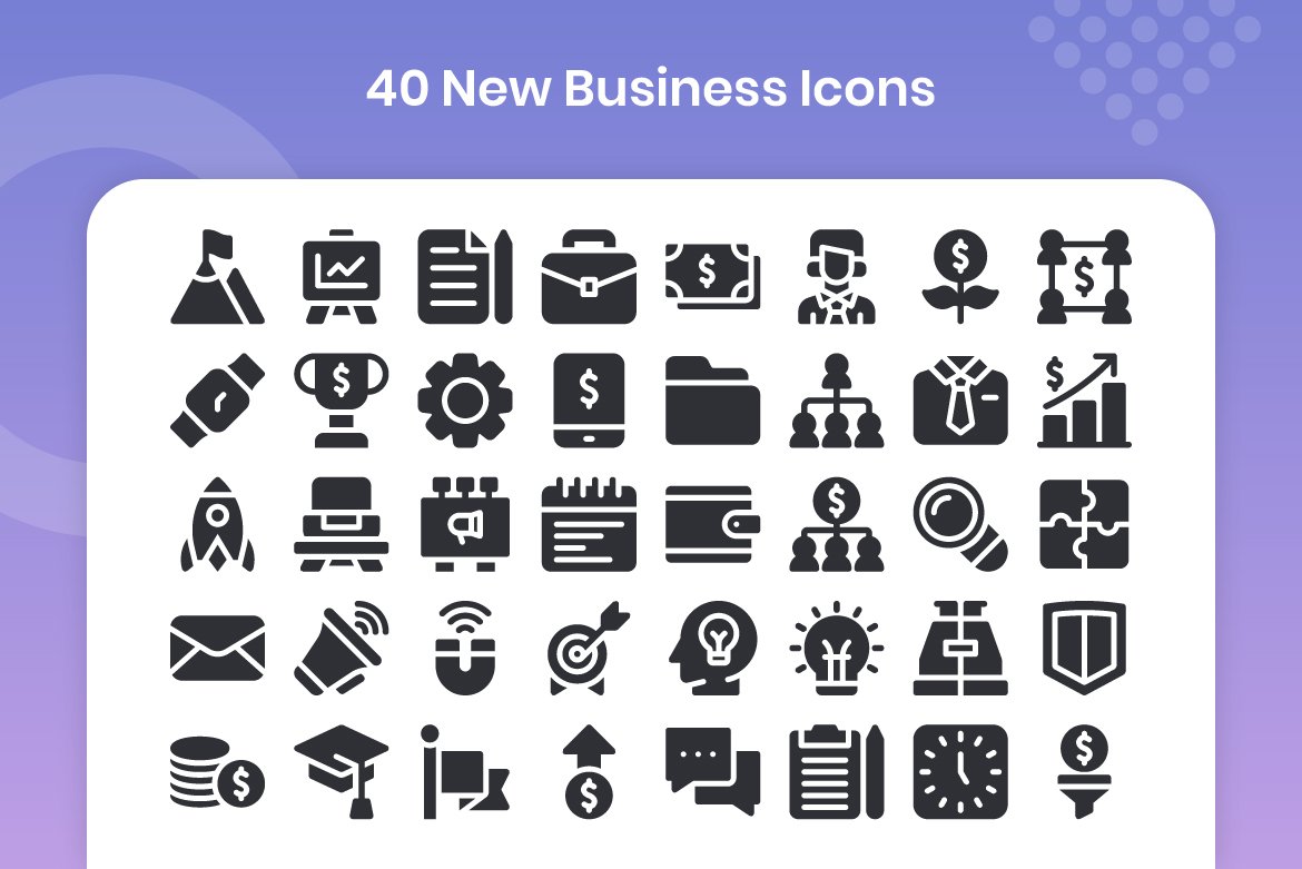 40 New Business - Glyph preview image.
