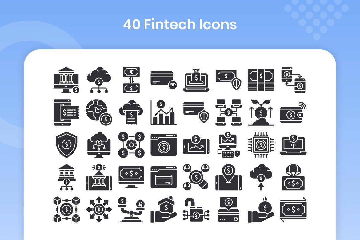 40 Fintech - Glyph preview image.