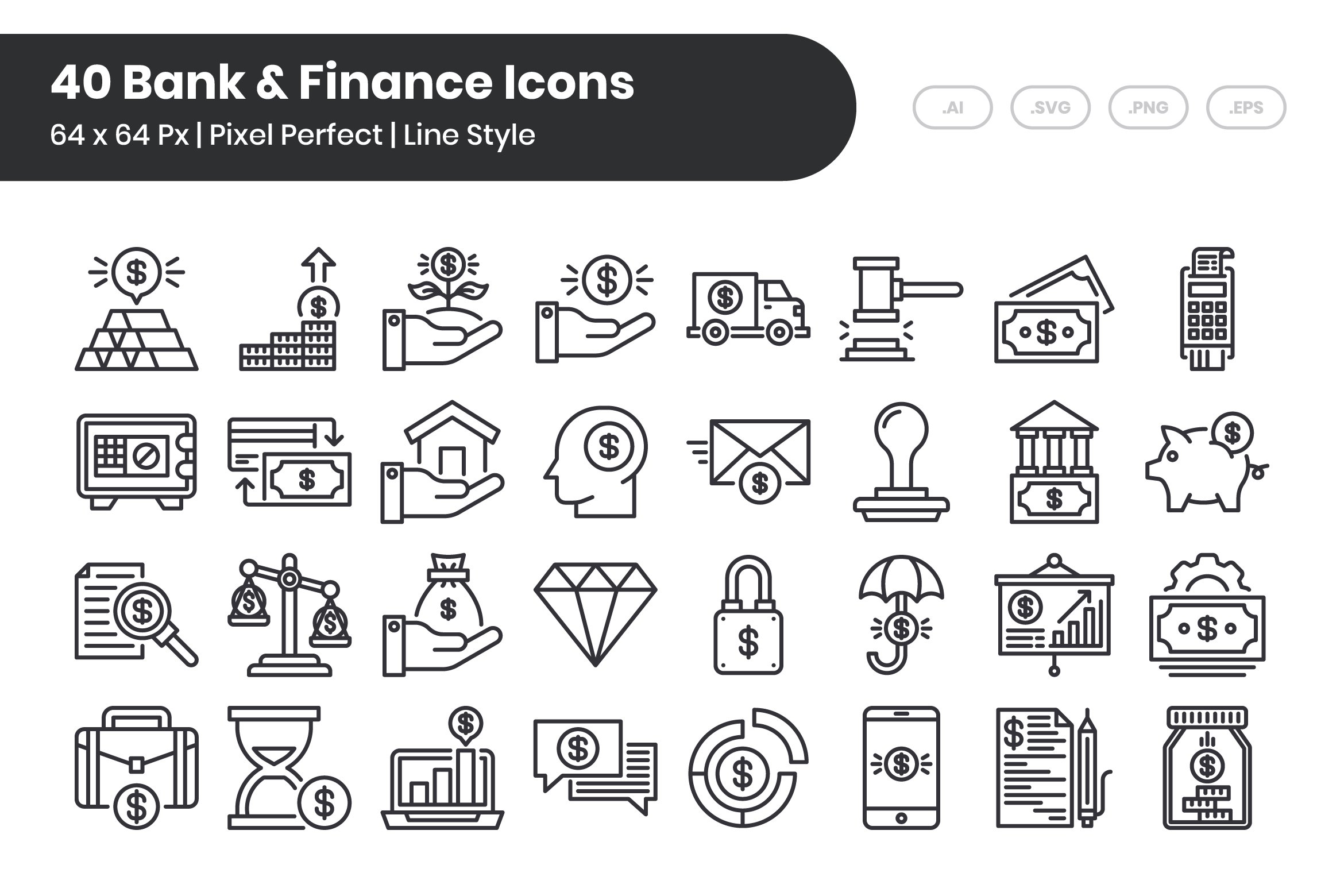 40 Bank & Finance - Line cover image.