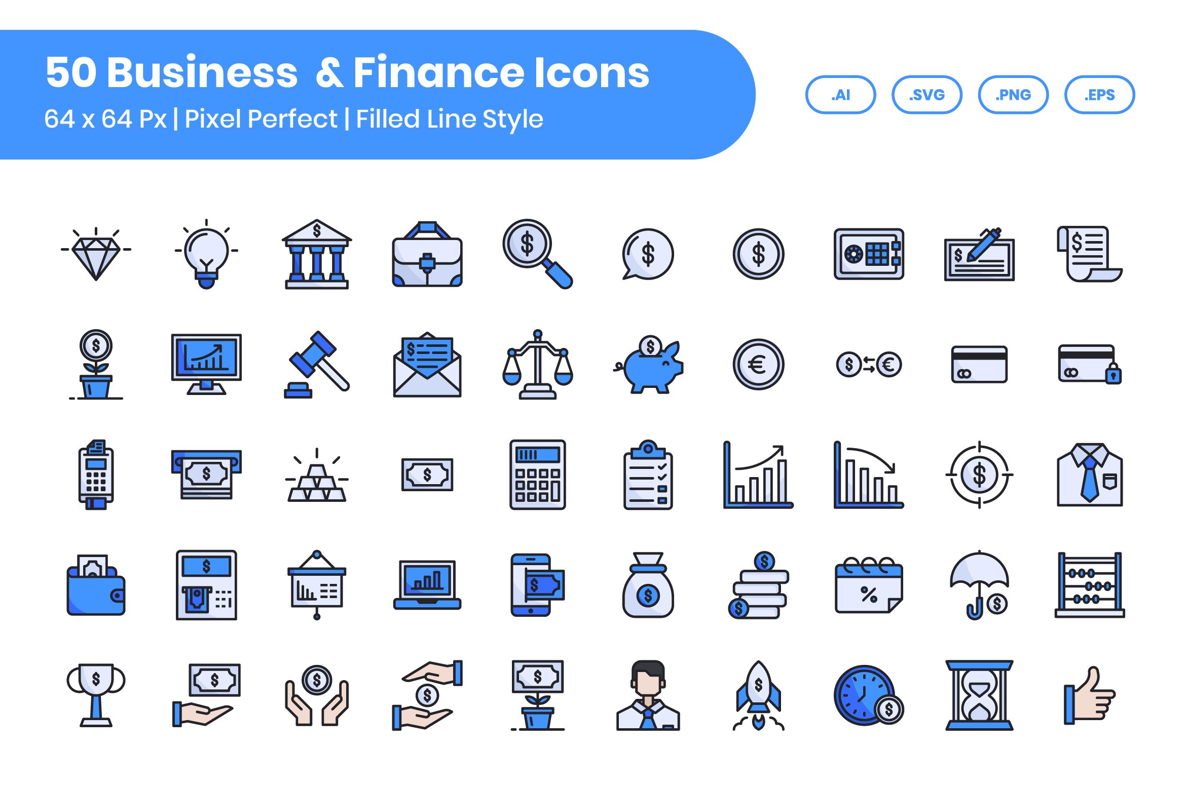 50 Bussines & Finance - Filled Line cover image.