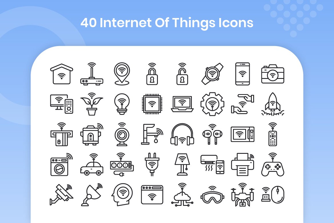 40 Internet Of Things - Line preview image.