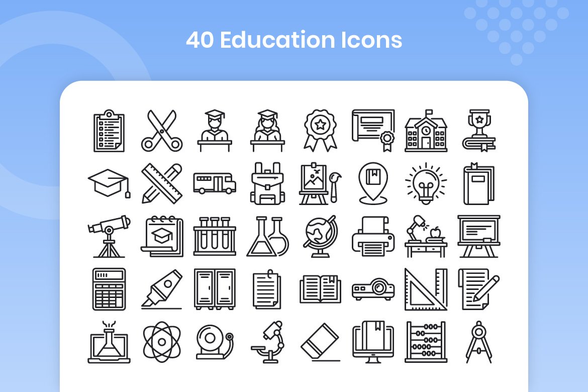 40 Education - Line preview image.