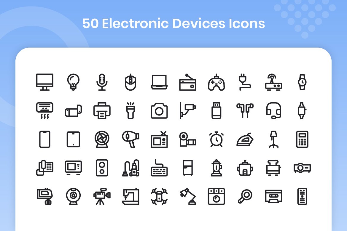 50 Electronic Device - Line preview image.