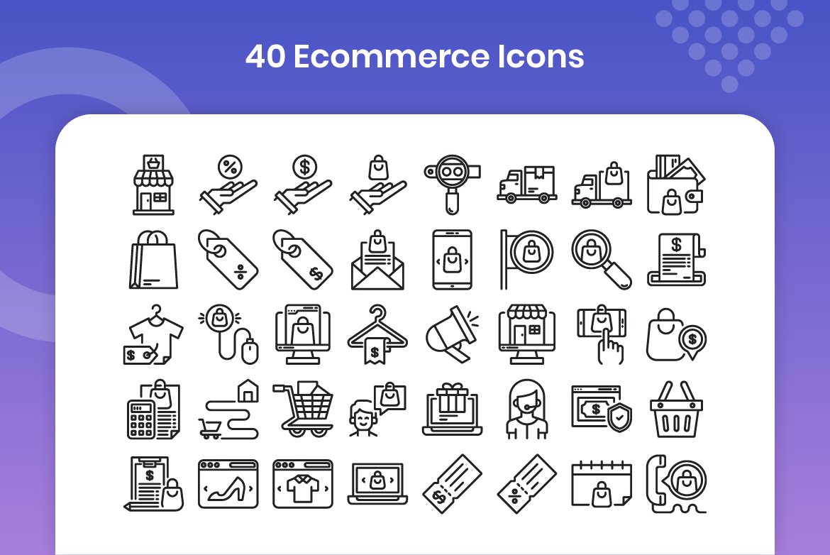 40 Ecommerce - Line preview image.