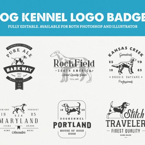 Dog Kennel Logo Badges Vol.2 cover image.