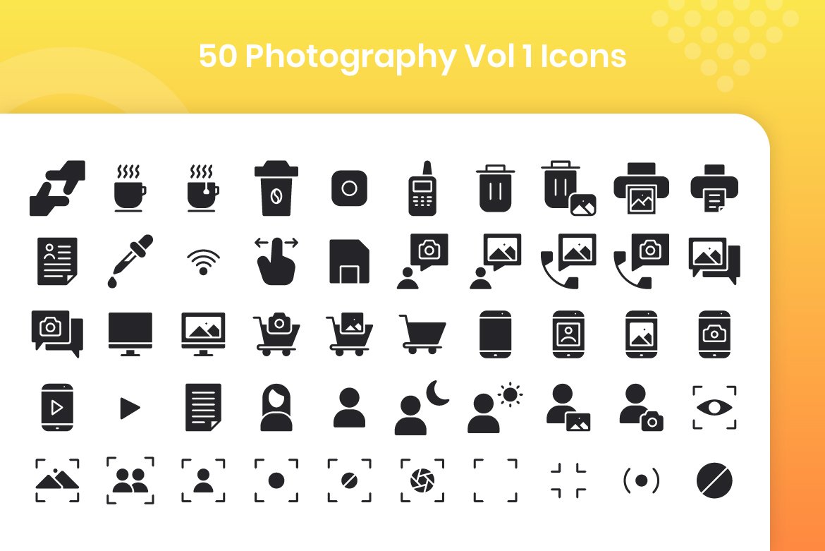 50 Photography Vol 1 - Glyph preview image.