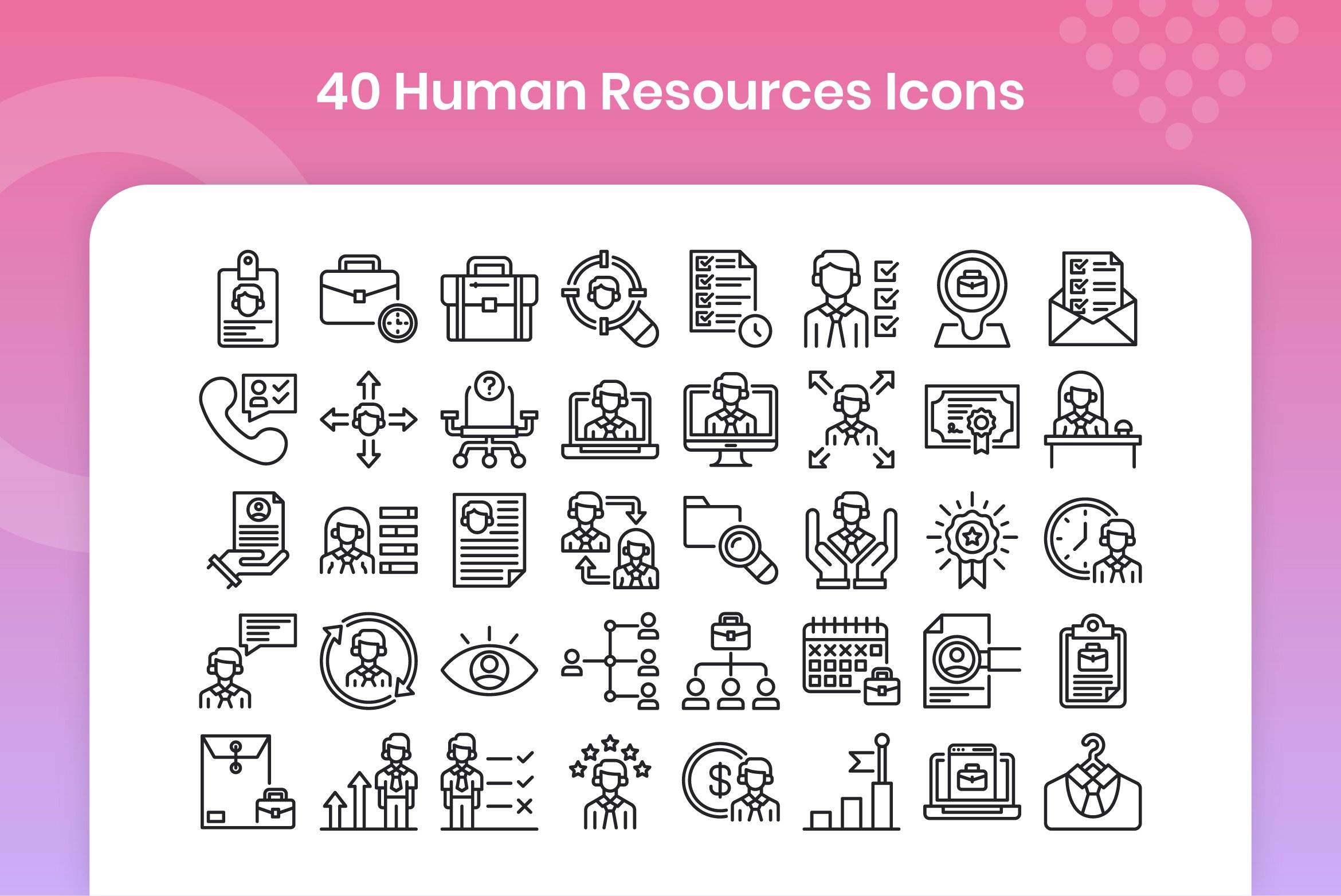 40 Human Resources - Line preview image.