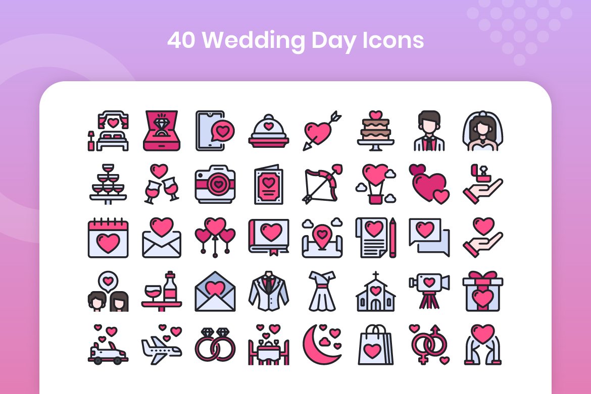 40 Wedding Day - Filled Line preview image.