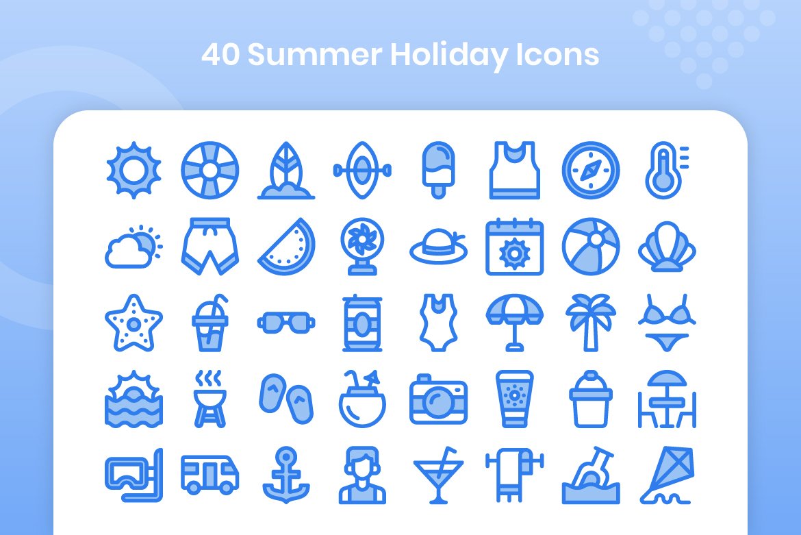 40 Summer Holiday - Lineal Color preview image.