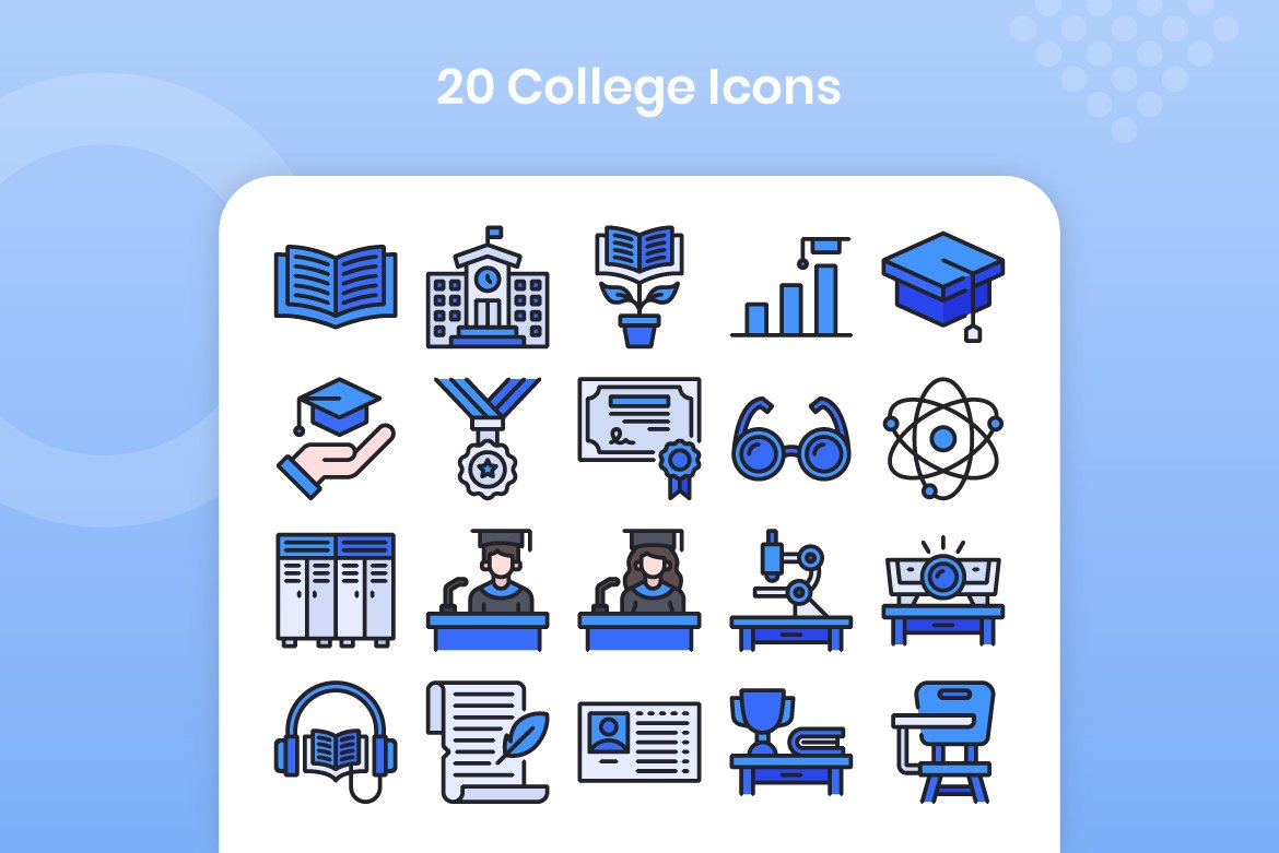 20 College - Filled Line preview image.