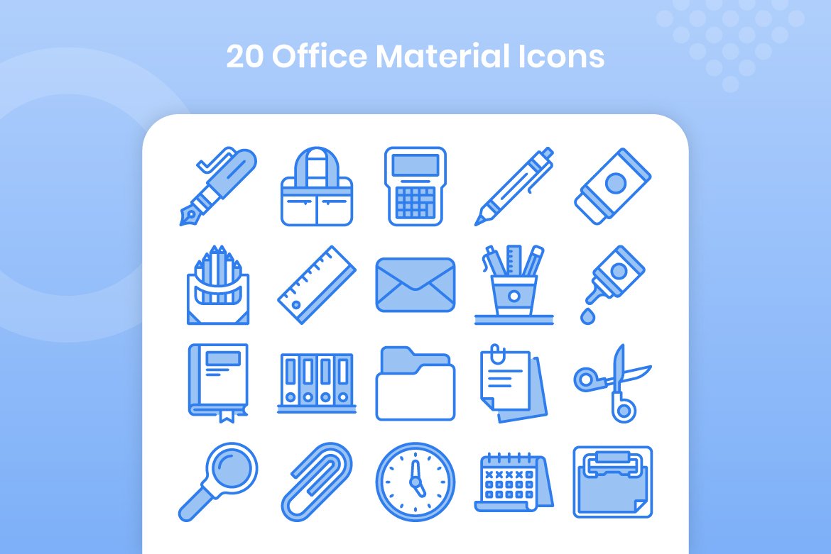 20 Office Material - Lineal Color preview image.