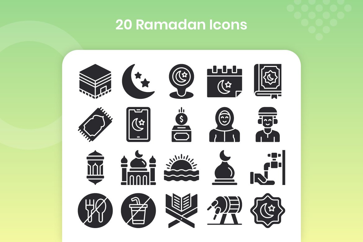 20 Ramadan - Glyph preview image.