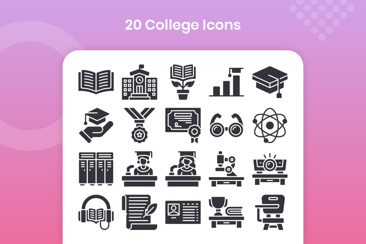 20 College - Glyph preview image.