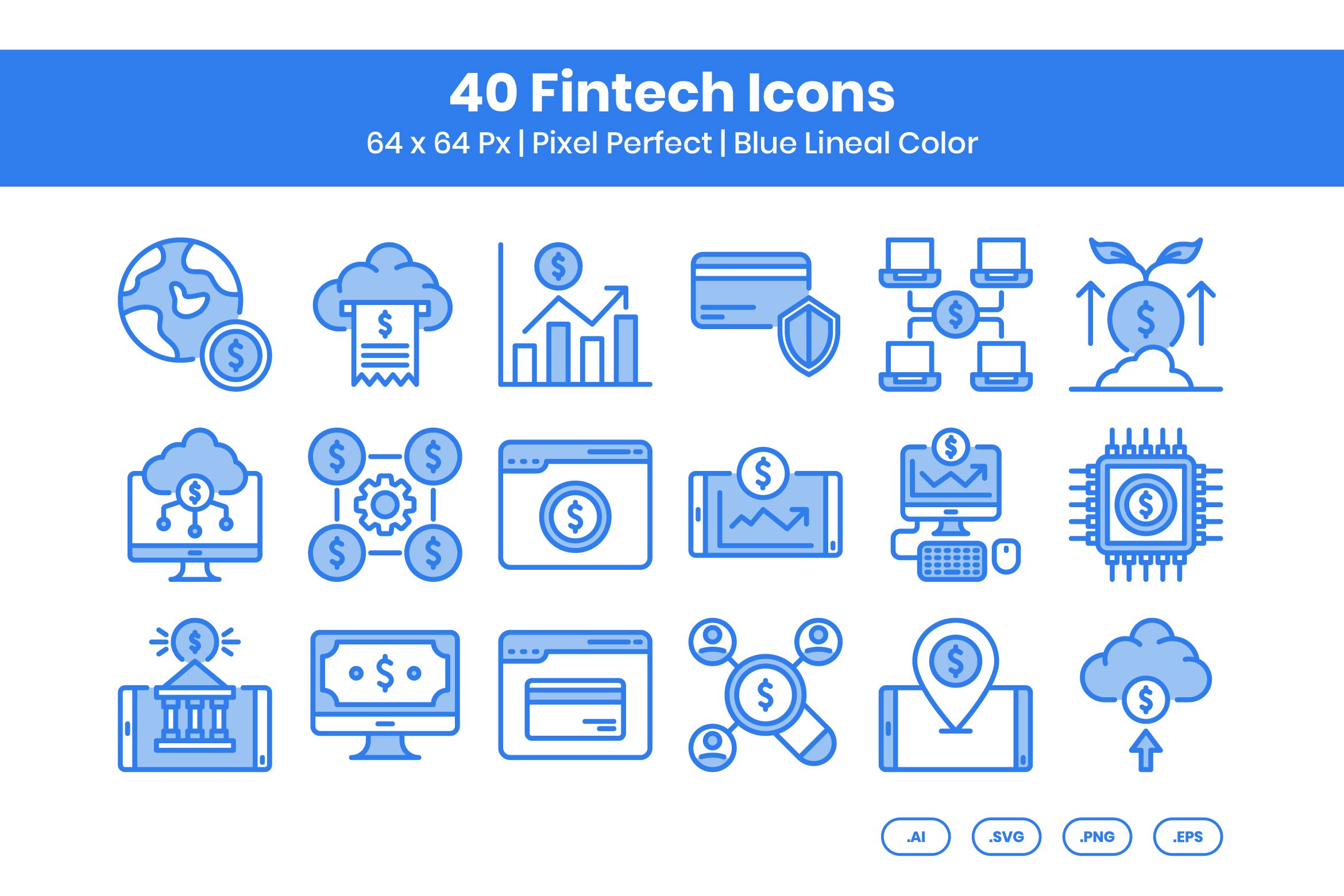 40 Fintech - Lineal Color cover image.