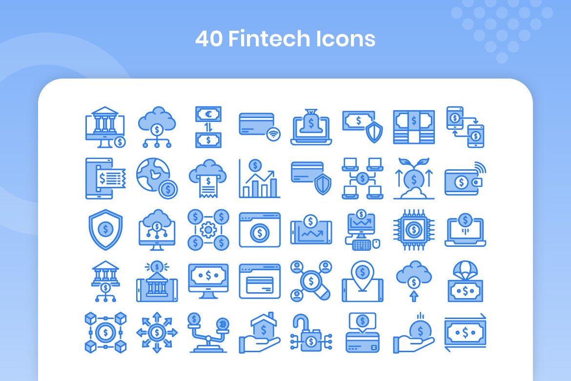 40 Fintech - Lineal Color preview image.