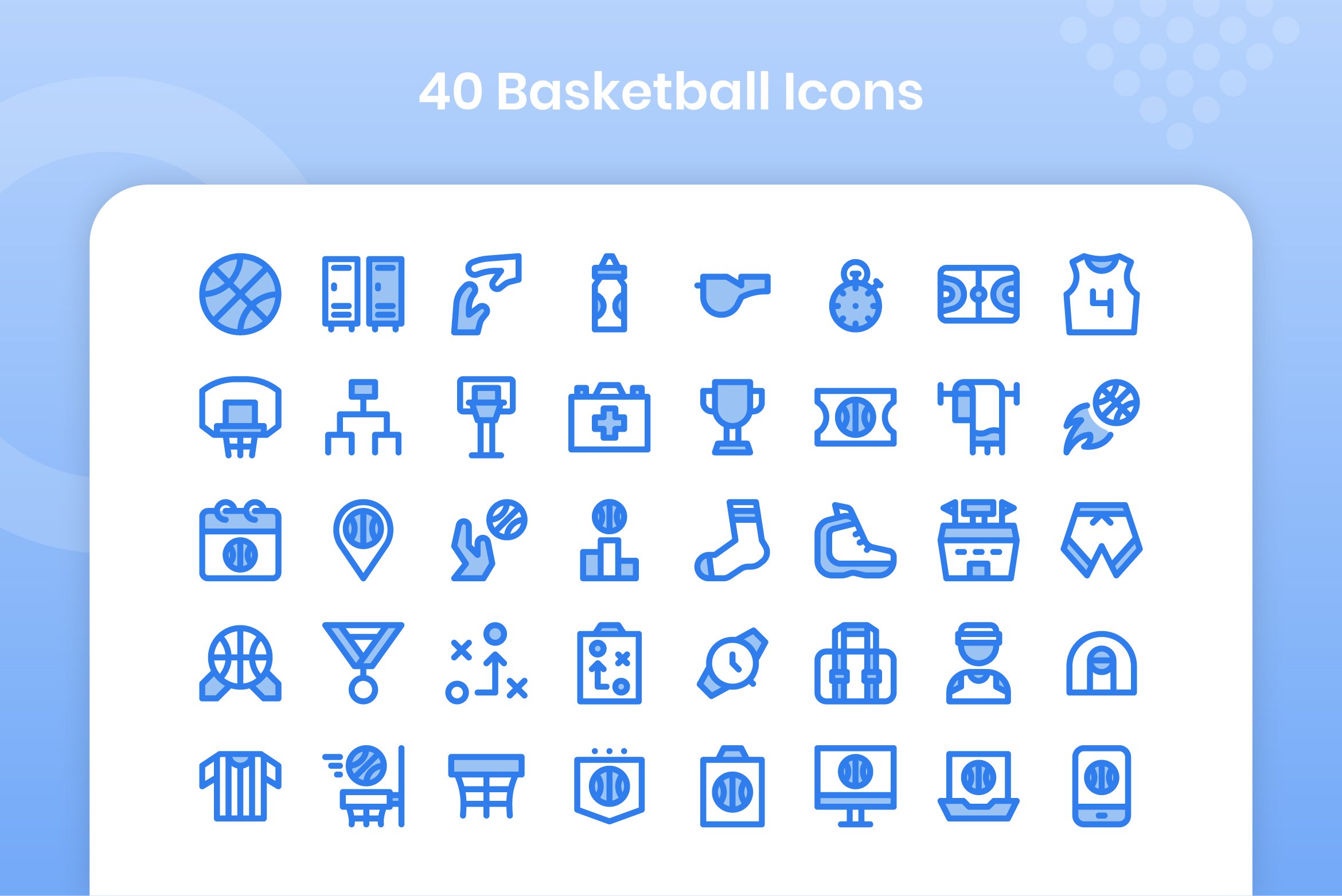 40 Basketball - Lineal Color preview image.