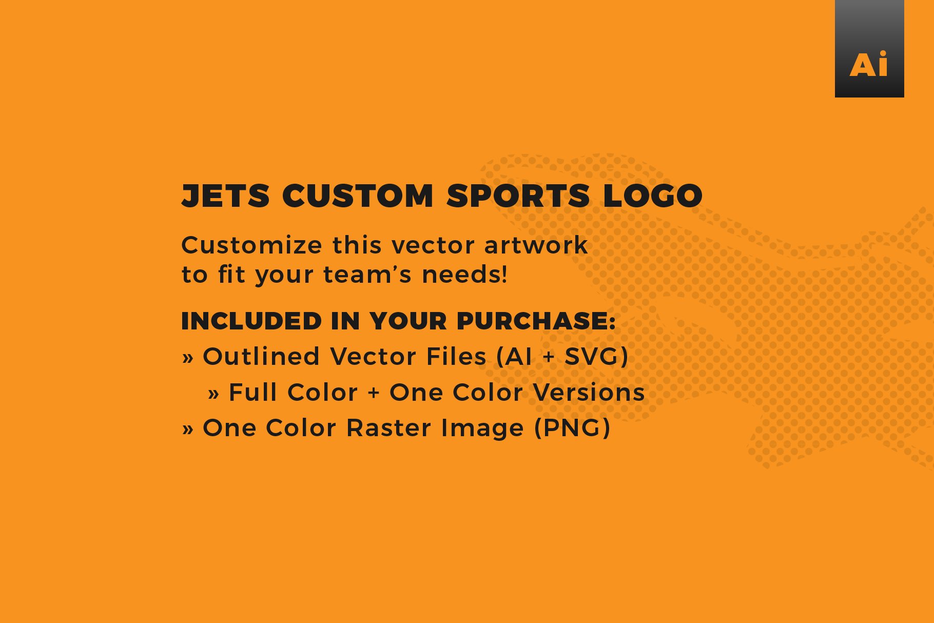 Jets | Custom Sports Logo preview image.