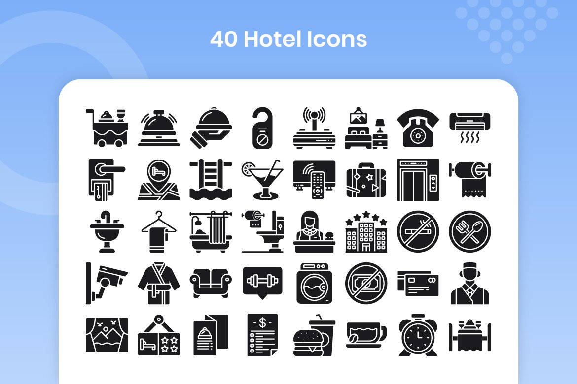 40 Hotel - Glyph preview image.