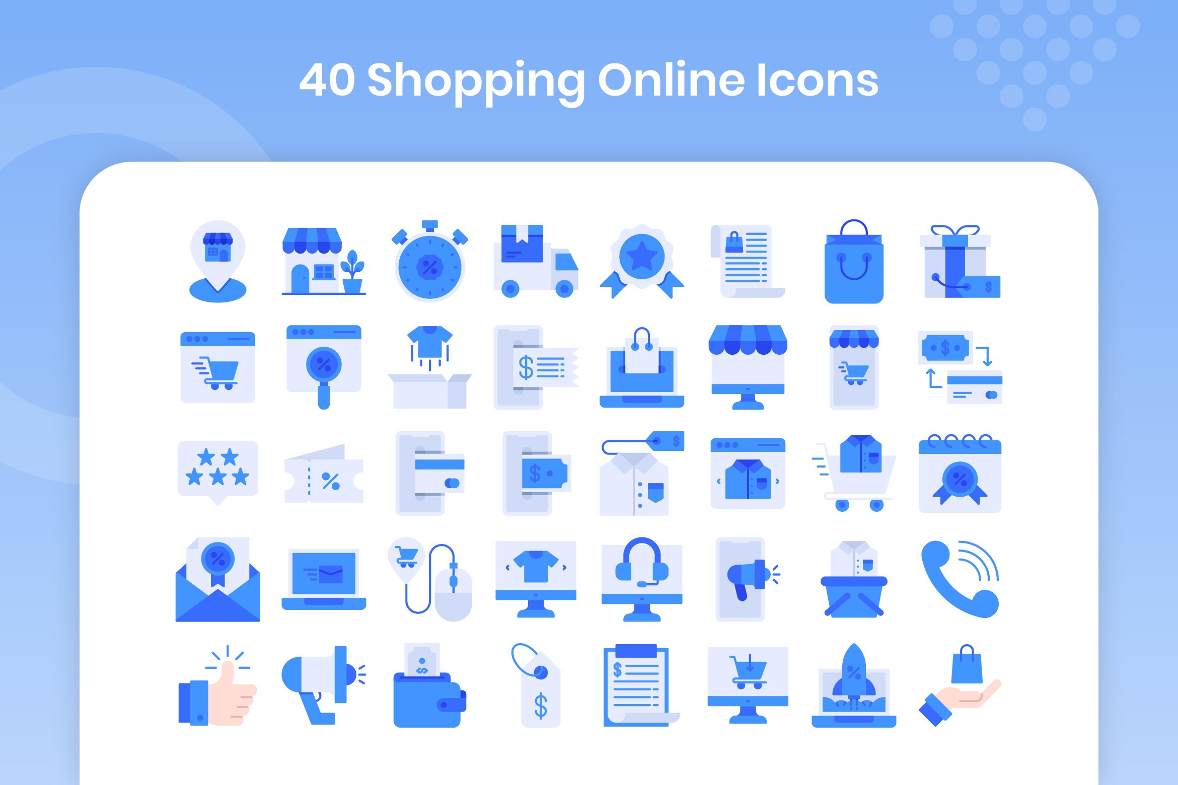 40 Shopping Online - Flat preview image.