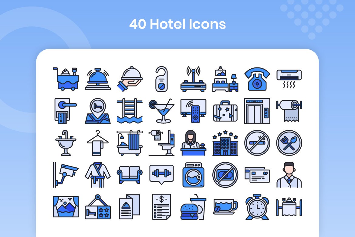 40 Hotel - Filled Line preview image.