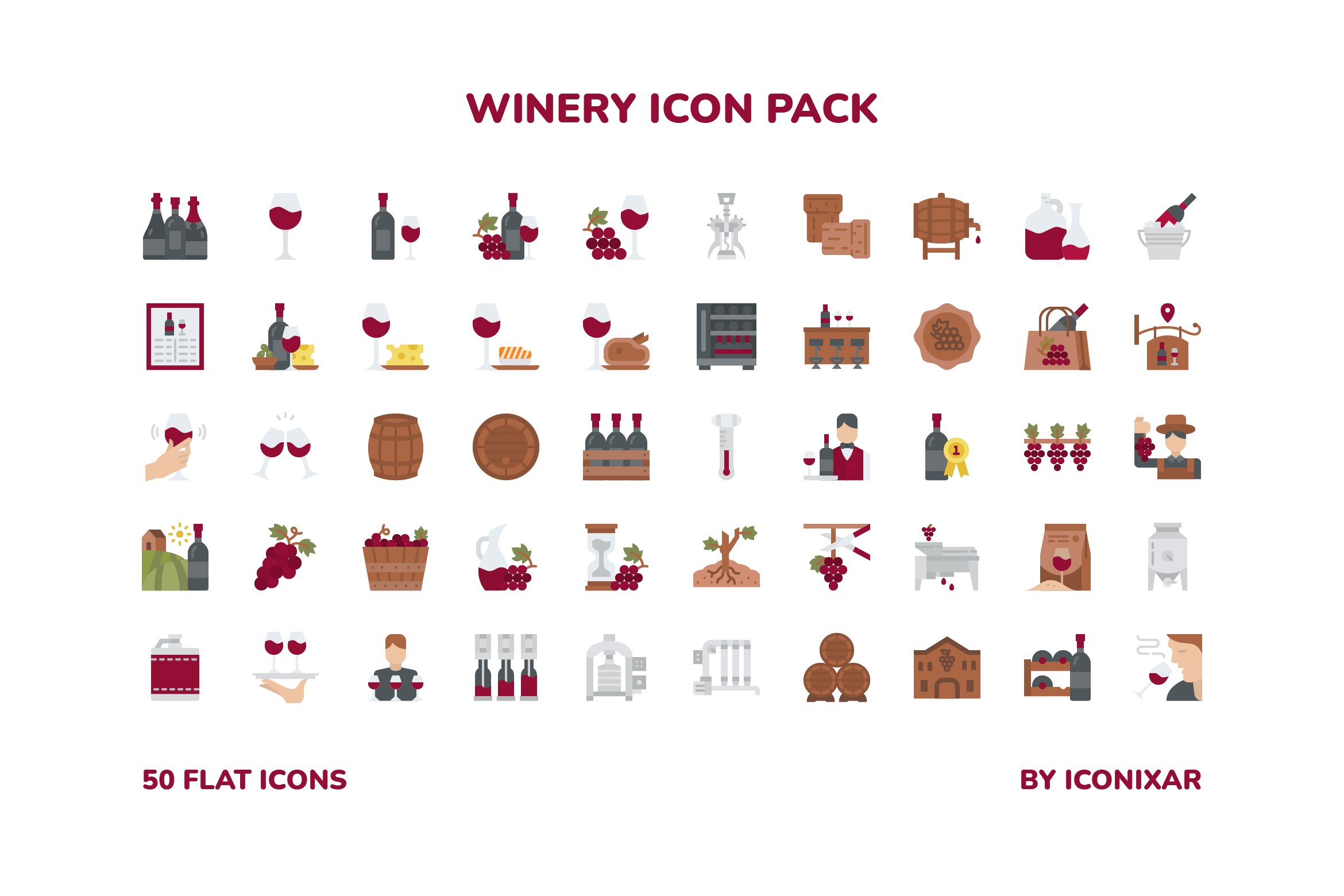 Winery Icon Pack preview image.