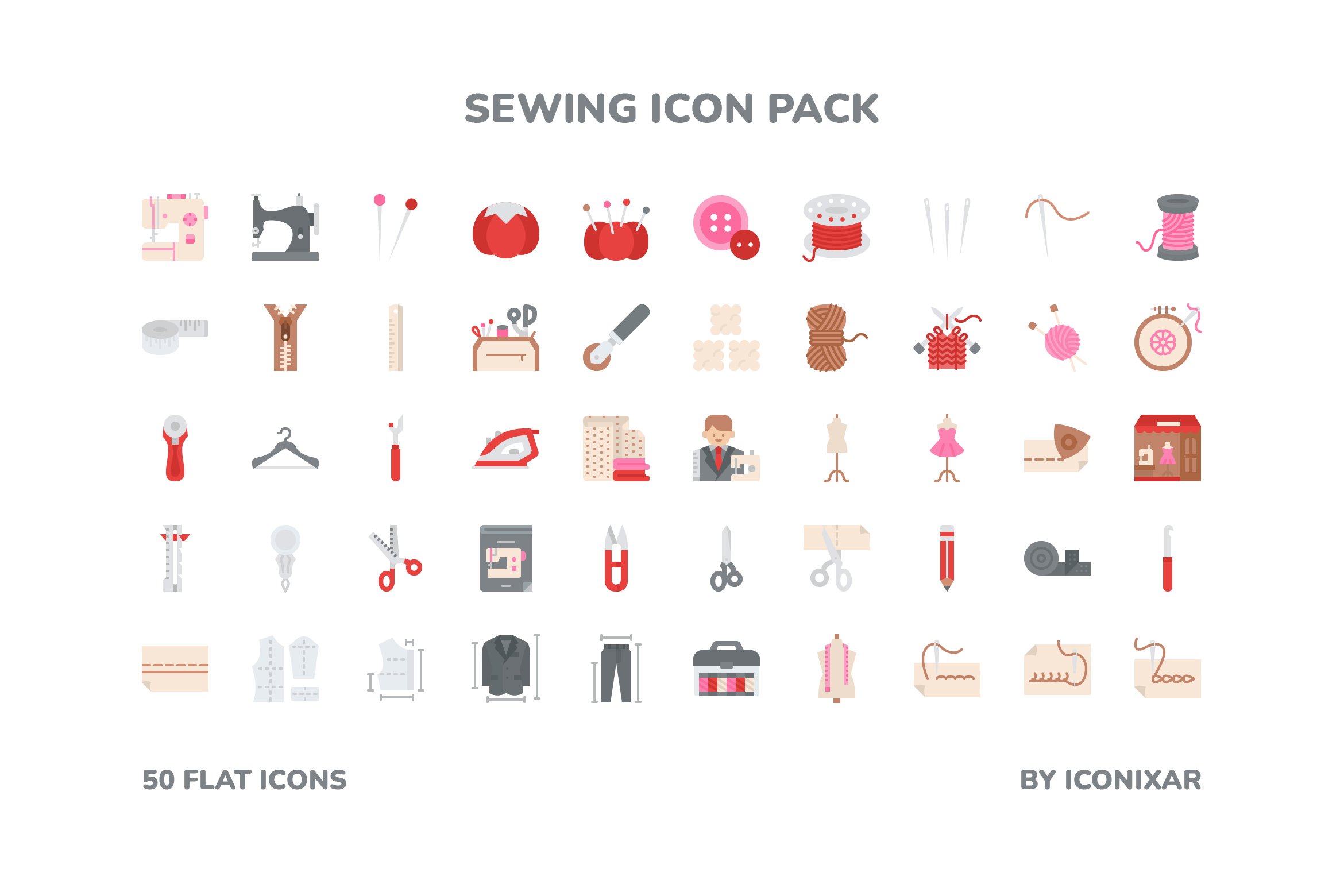 Sewing Icon Pack preview image.