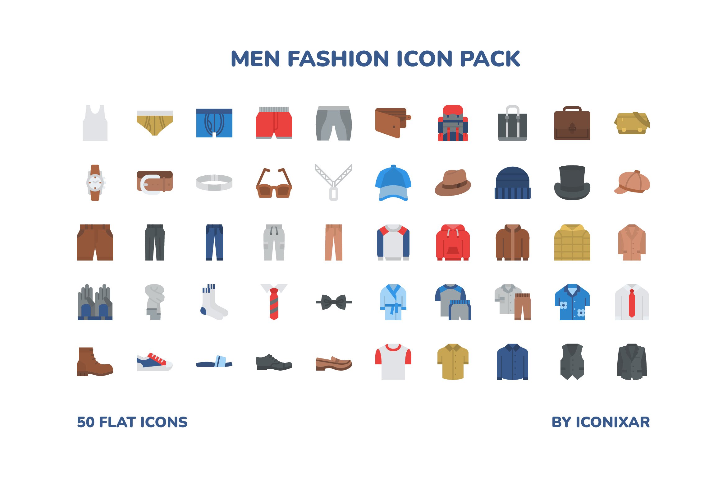 Men Fashion Icon Pack preview image.