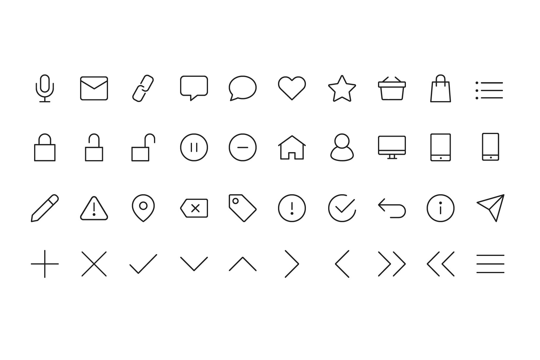 Minimal Web and Product Icons preview image.
