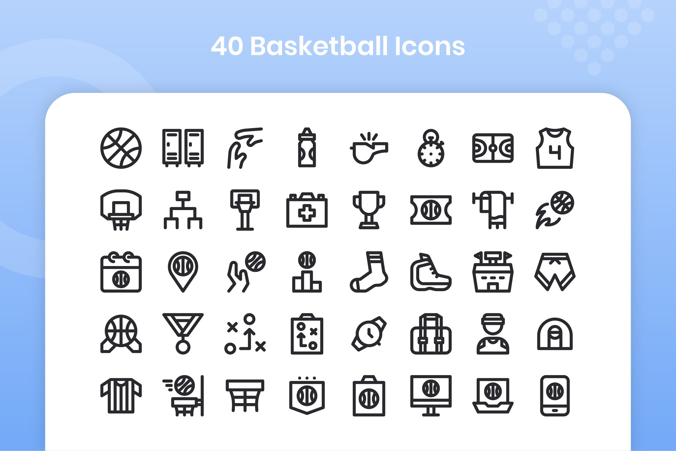 40 Basketball - Line preview image.