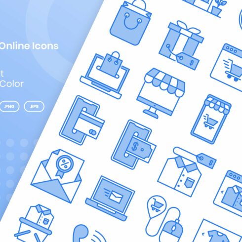 40 Shopping Online - Lineal Color cover image.