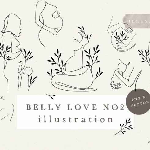 BELLY LOVE NO.2 / vector & png cover image.
