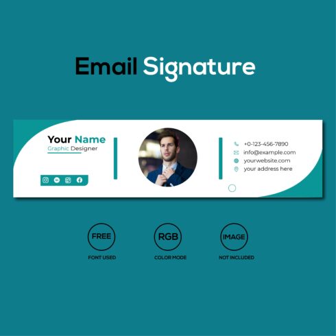 Email Signature Design Or Email Footer Design cover image.