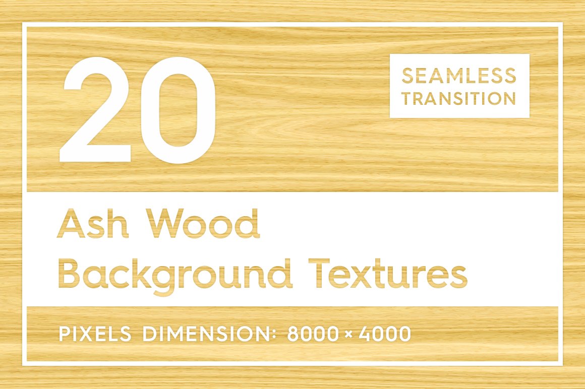 20 Ash Wood Background Textures cover image.