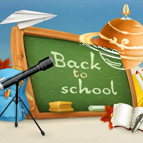 Back to school icons cover image.