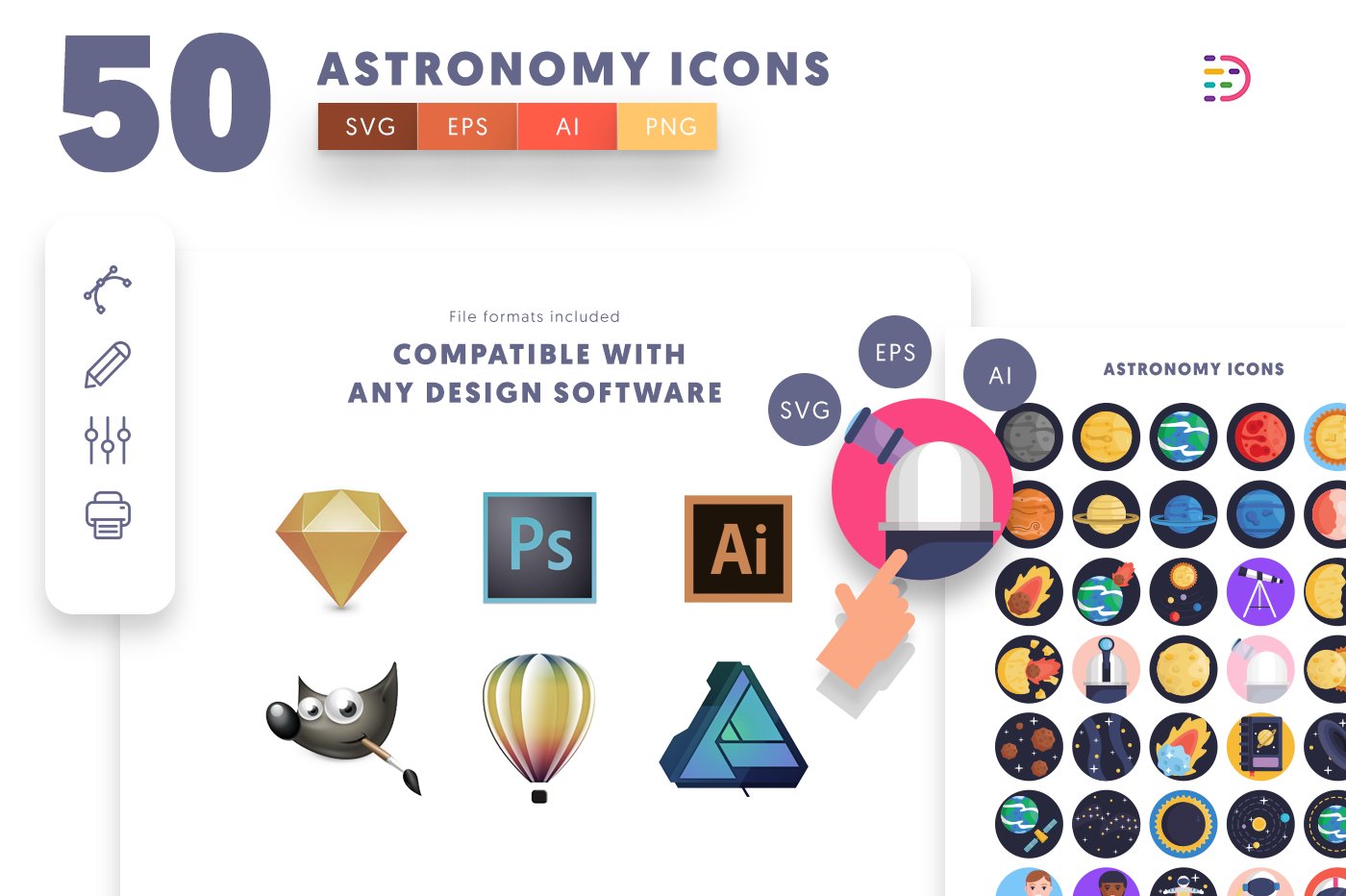 astronomy icons cover 8 118