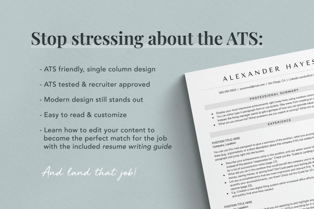 ATS Resume Template Format MasterBundles - Ats Resume Format 818 1024x683 