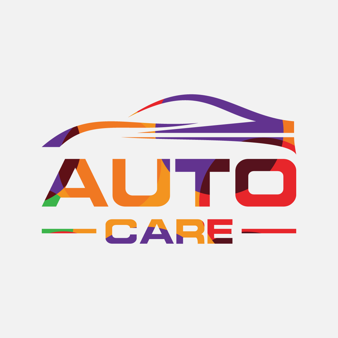 Low poly style logo sign symbol for the automotive business or company Geometric triangle shapes preview image.