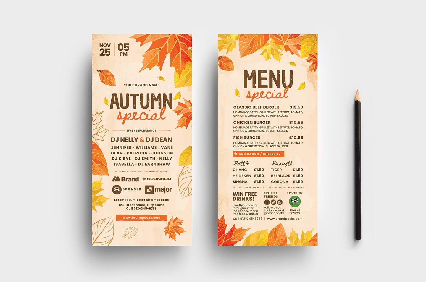 autumn dl card templates 297