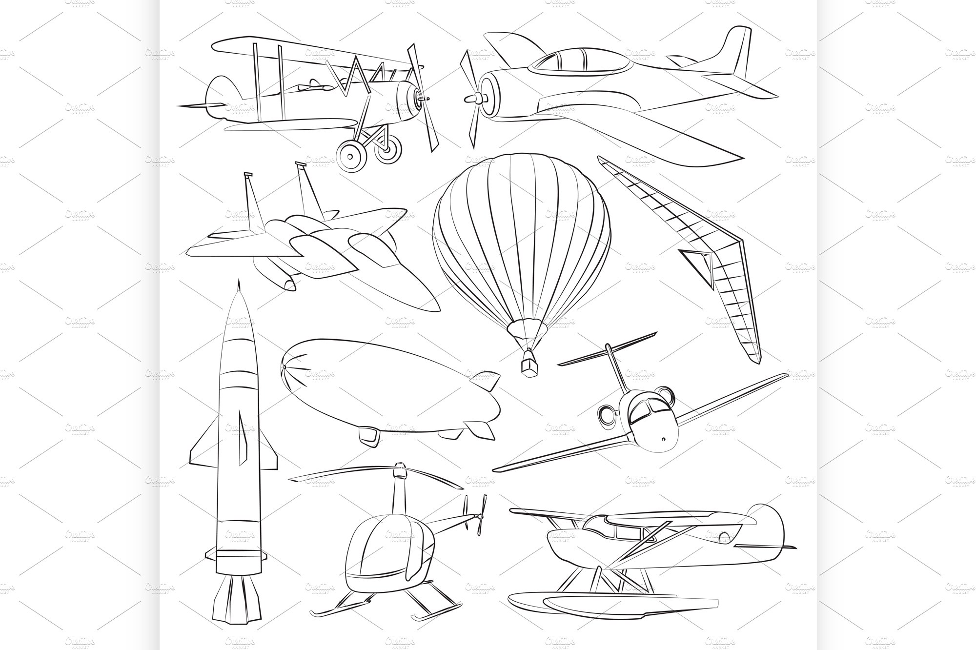 Aviation Icons Set cover image.